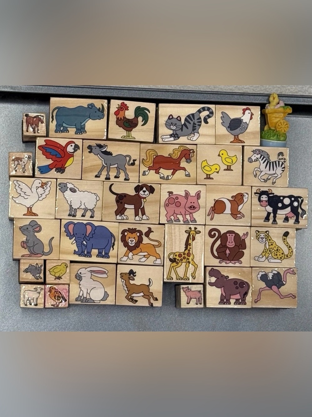 Large Wooden Animal Rubber Stamp Lot Of 33
Zoo Farm Ocean Safari Reptile Craft